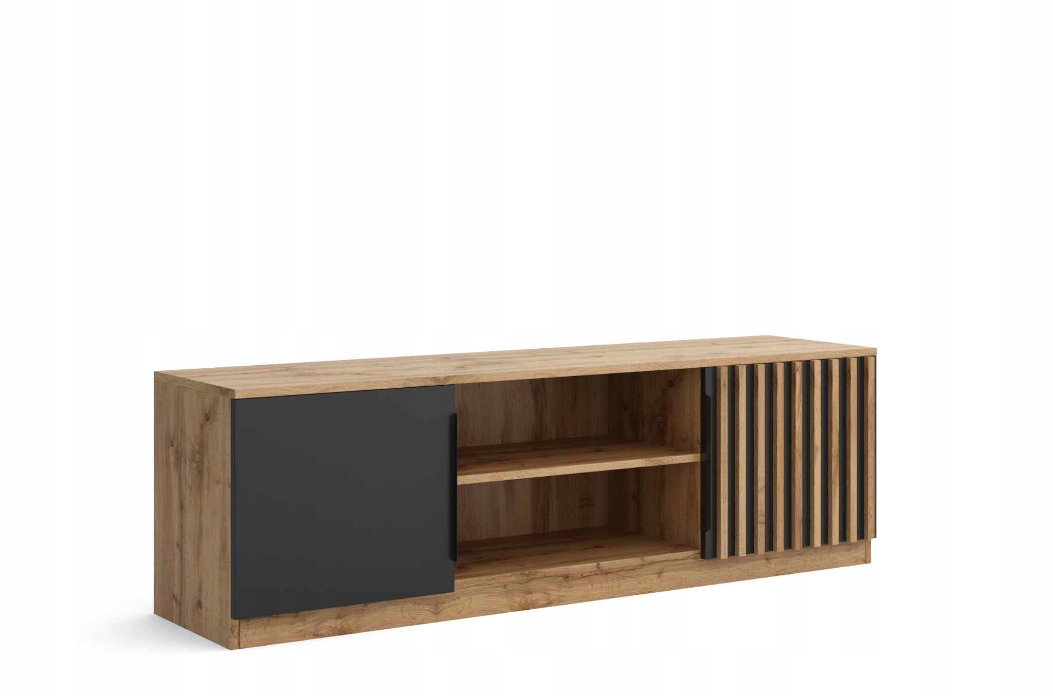 Stojící Rtv skříňka Zeno 160 cm do obývacího pokoje pod Tv Dub wotan