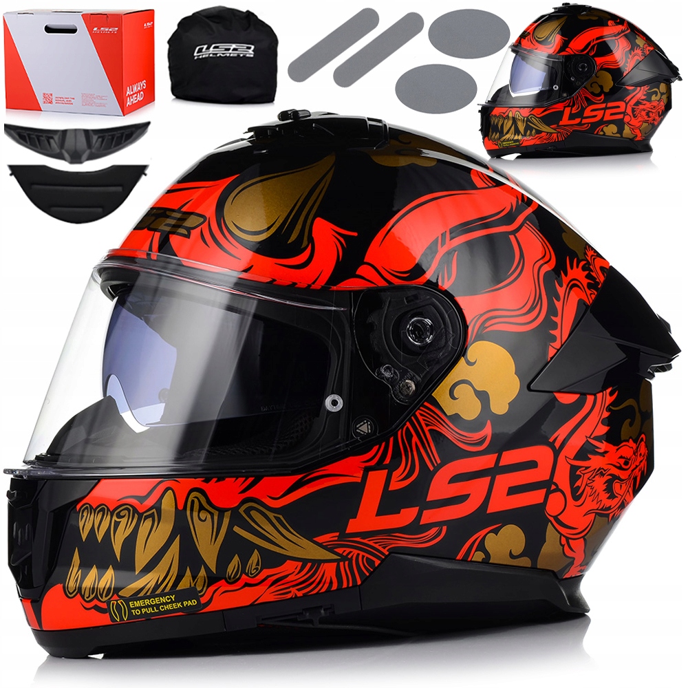 Motocyklová Prilba LS2 FF808 Stream II Drako Kevlar Systém Pinlock Clona