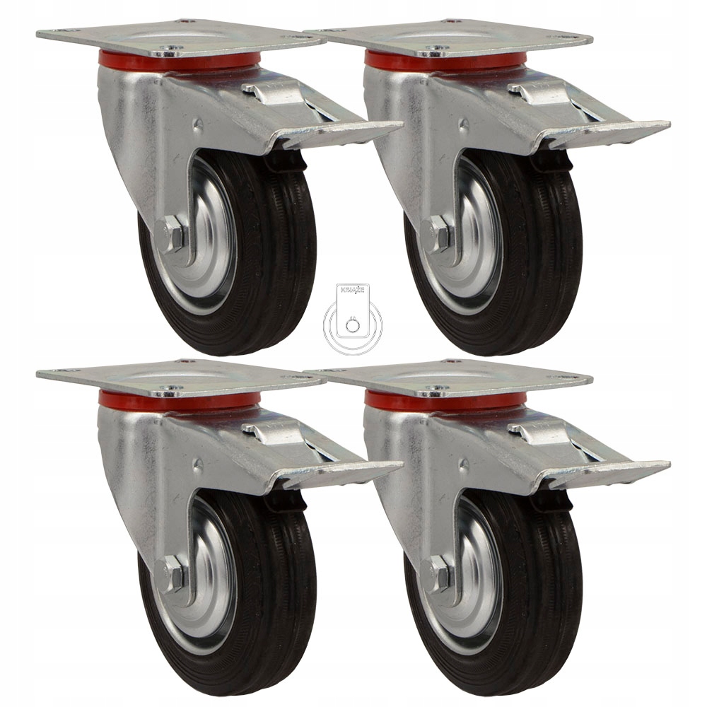 

4x2stgu100 Koło fi 100 wózek regał komplet 4 szt.