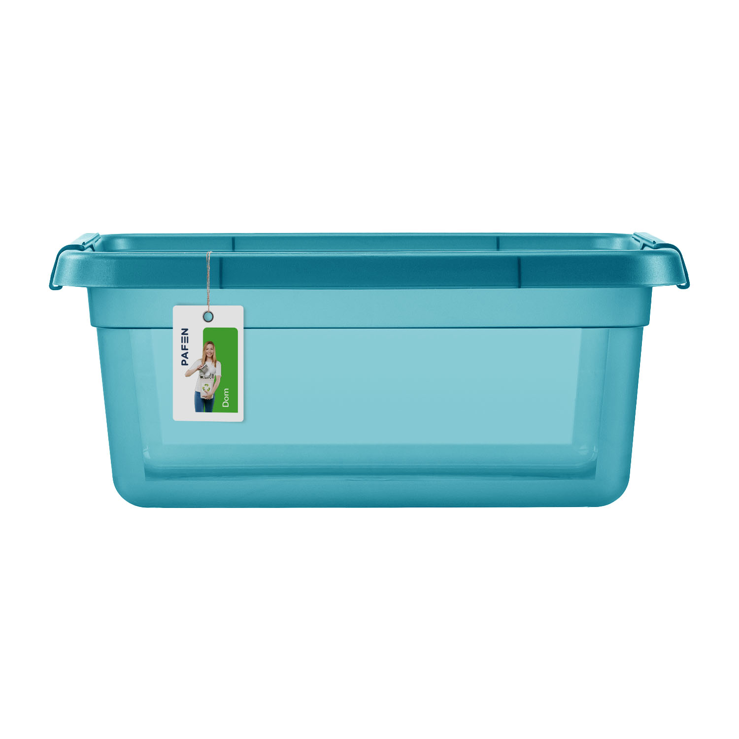 Komplet pojemników z uchylnymi pokrywami 4x 12,5L Kolor odcienie niebieskiego