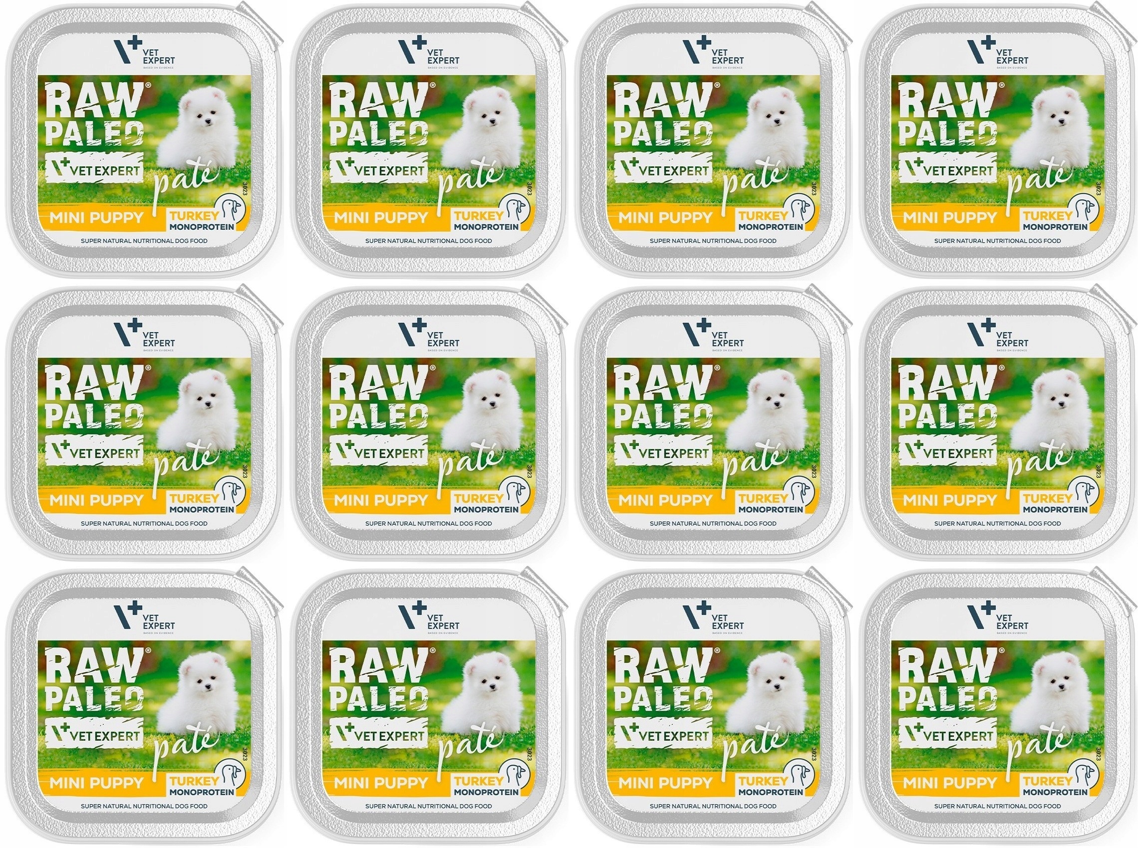 Levně VetExpert Raw Paleo Paštika Mini Puppy Krůta 12x150g