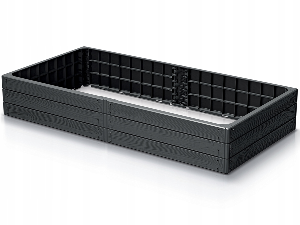 Rabata ogrodowa My Home & Garden Base Woody Ibwr antracyt 150 x 75 x 25 cm