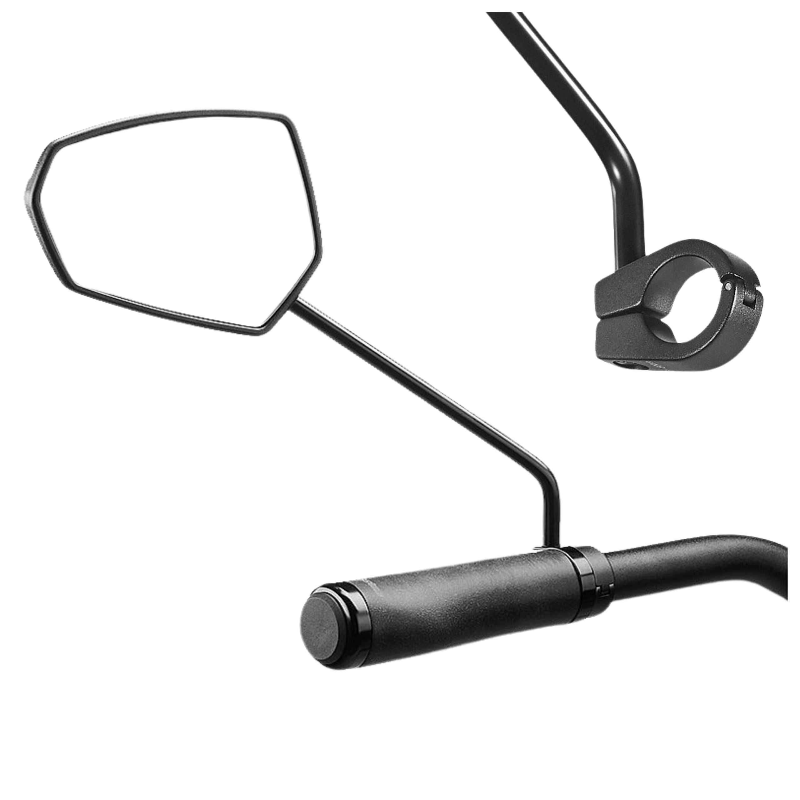 Lusterko Rowerowe ERGOTEC M-77L Lewe Szeroki Kąt Długie Ramię 190 mm Lekkie