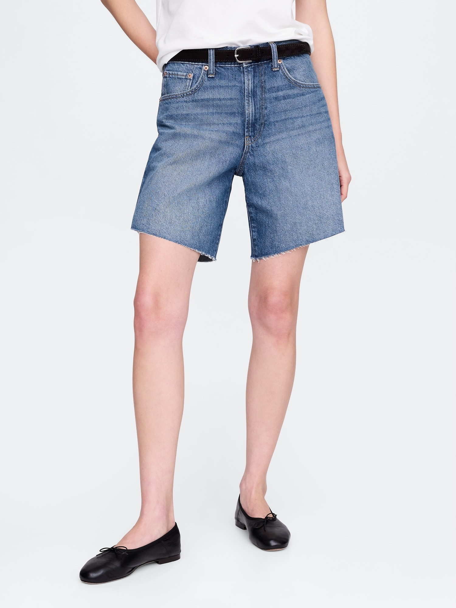 Gap Džínové kraťasy Loose Bermuda