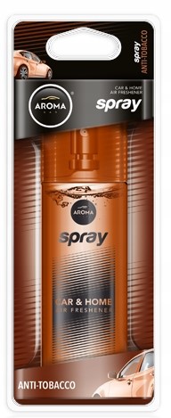 AROMA CAR SPRAY ANTI-TOBACCO Antynikotynowy zapach Rodzaj atomizery