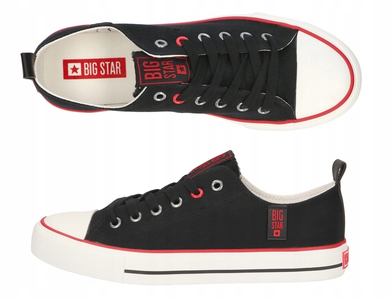 

Trampki Big Star Damskie Niskie JJ274122 Czarny 39