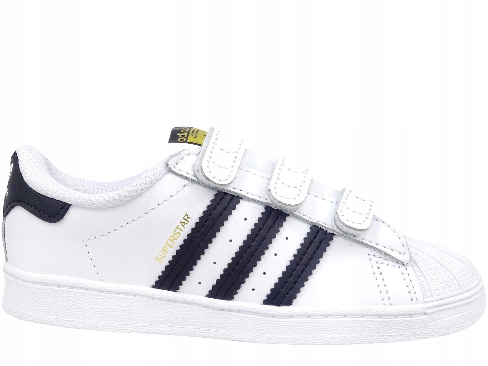 

Adidas Superstar EF4842 Dziecięce Na Rzepy Białe
