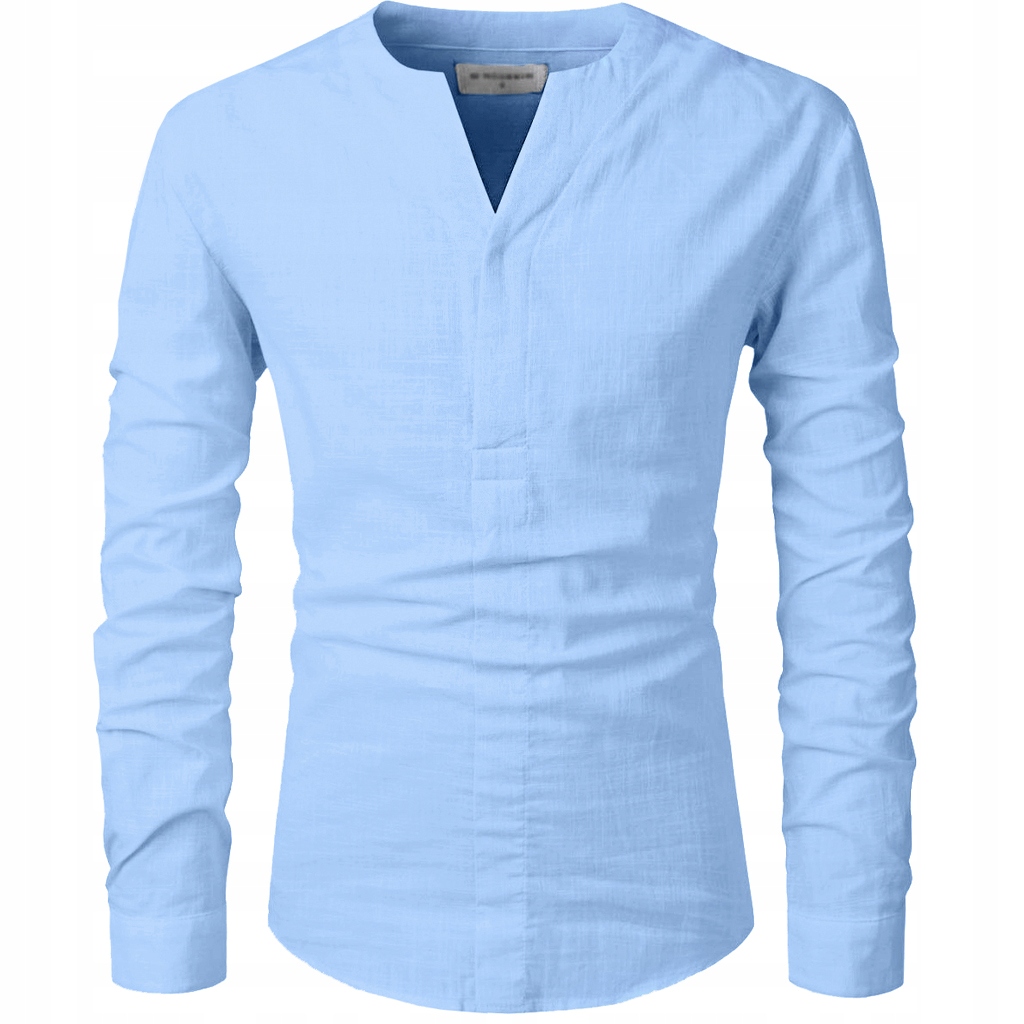 Pánská košile Stojka Casual Denní Lněná Len Unikát
