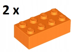 

Lego Orange Brick 2 x 4 3001 2 szt