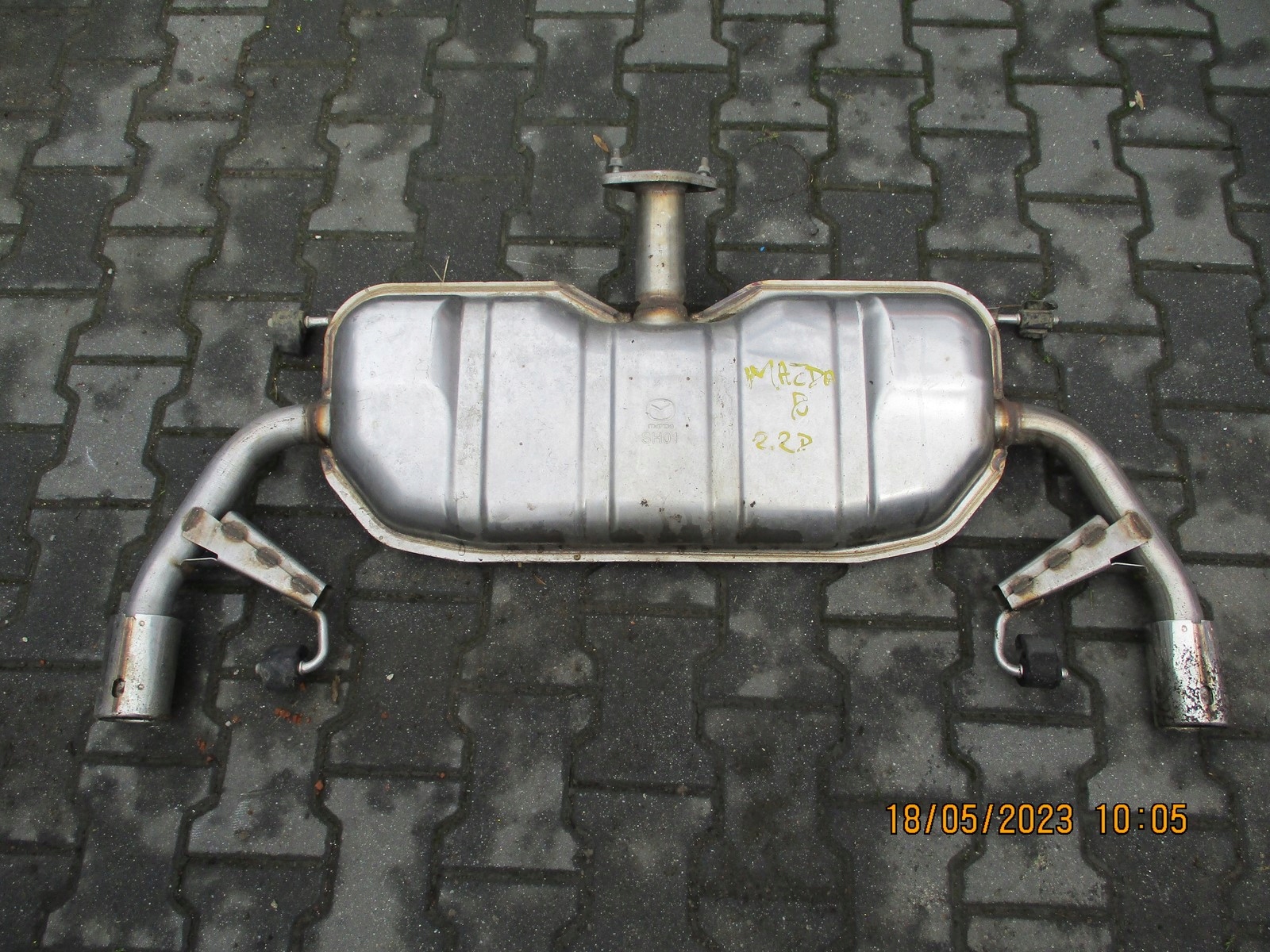muffler, exhaust MAZDA 6 2,2D SH01