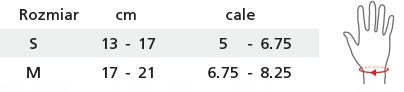 STABILIZATOR OPASKA SPORTOWA NADGARSTKA ZAMST M Waga produktu z opakowaniem jednostkowym 0.15 kg