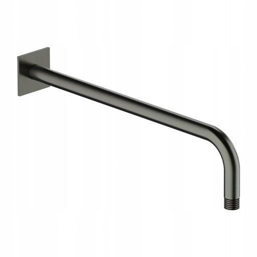 Nástenné Sprchové Rameno Štvorcové Antracitové 40 CM