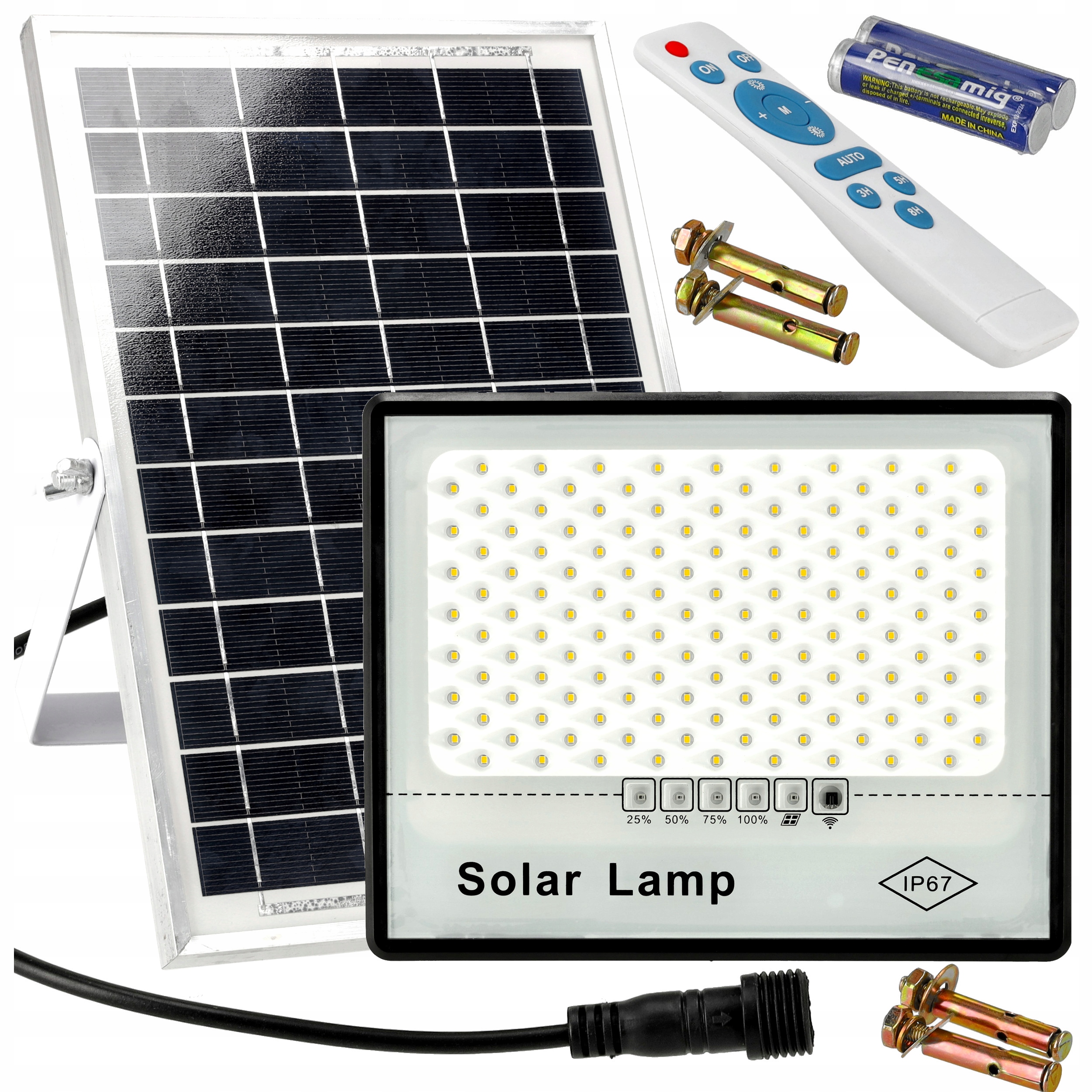

Lampa Solarna Zewenętrzna Czujnik Zmierzchu 200W