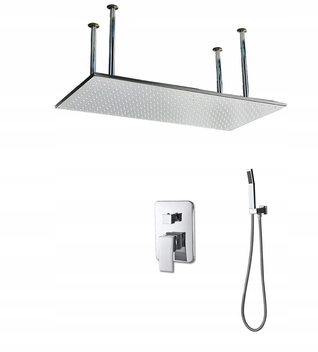 Podomietková Súprava S Dažďovými Tryskami 80x40 Led Chrom