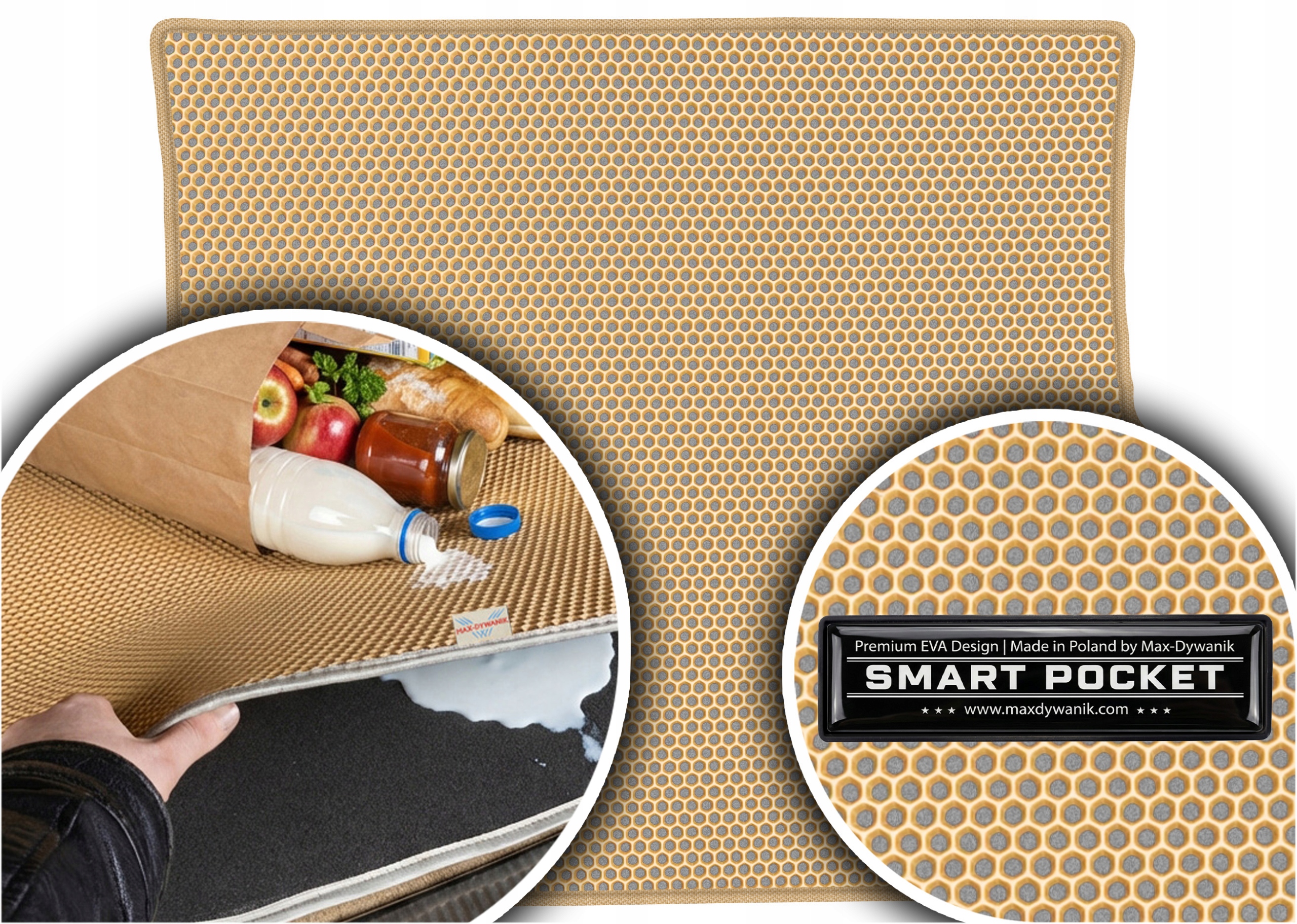 Kia Rio I Hatchback 2000-2005 Vložka do batožinového priestoru Eva Smart Pocket Béžová