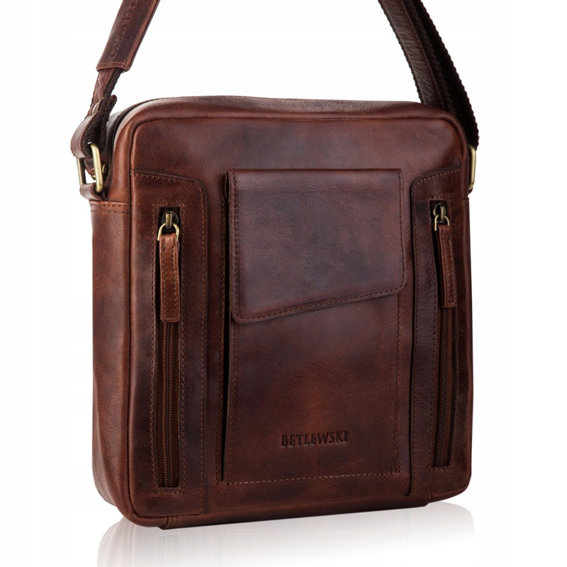 Betlewski Torba męska skórzana torebka ze skóry naturalnej