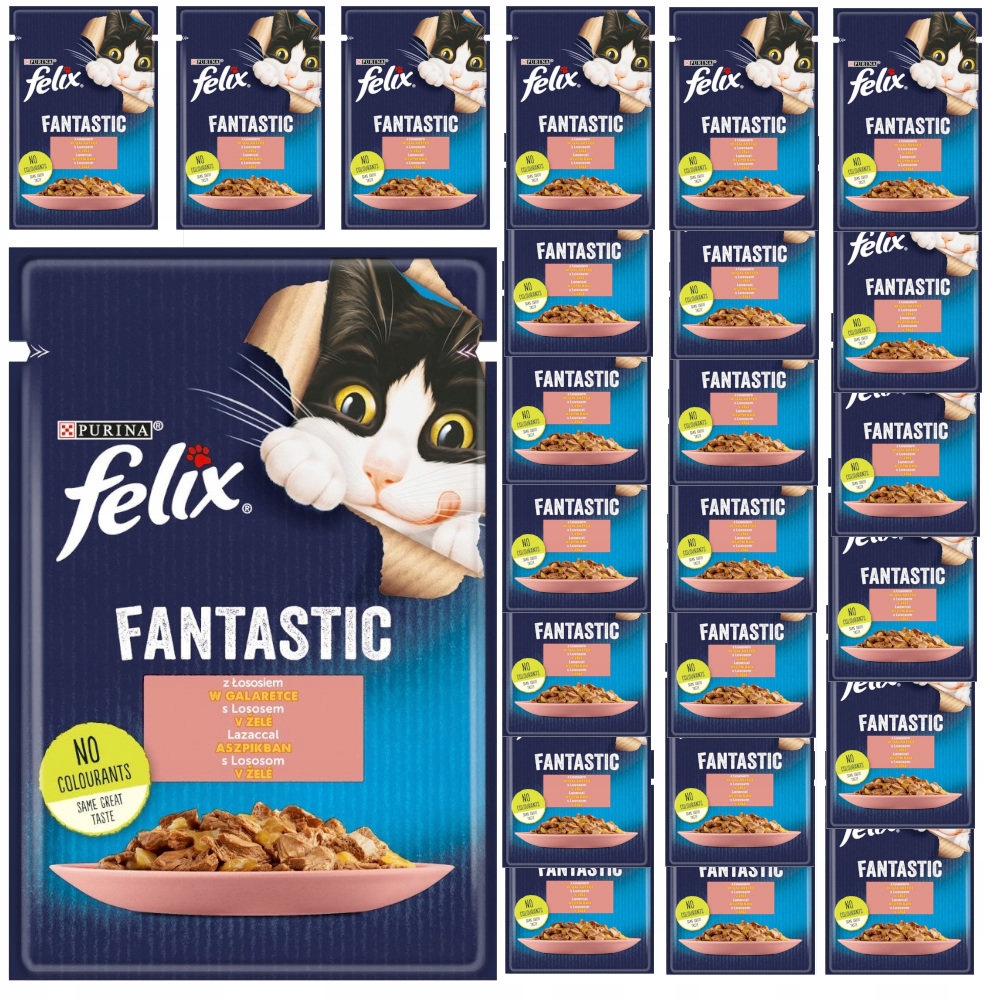 Felix Fantastic Losos V Želé Pro Kočky 24x85 g