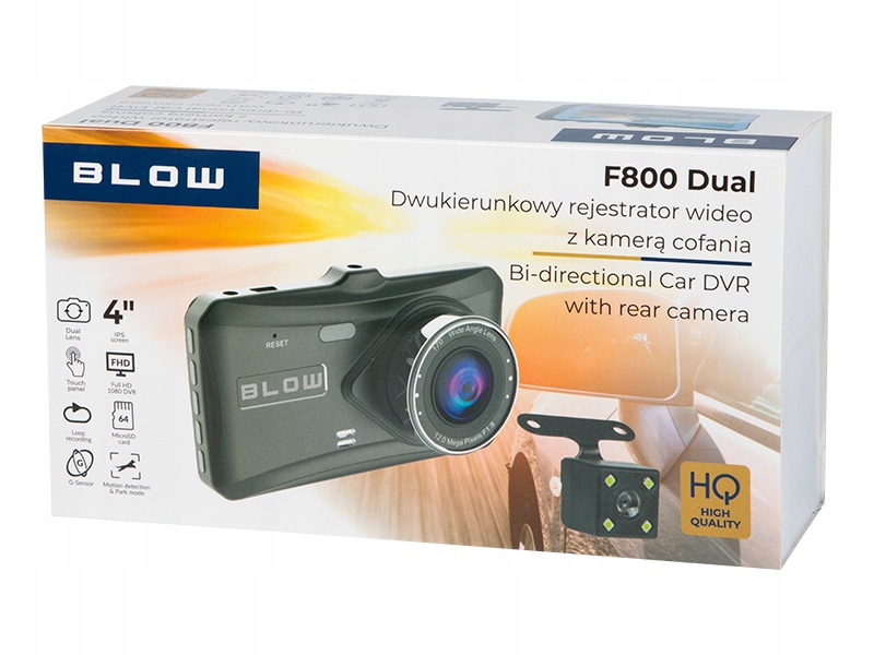 Rejestrator video BLACKBOX DVR F800BLOW Marka Blow
