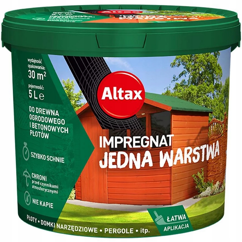 

Altax Impregnat do drewna Ogrodowy 4,5L Antracyt