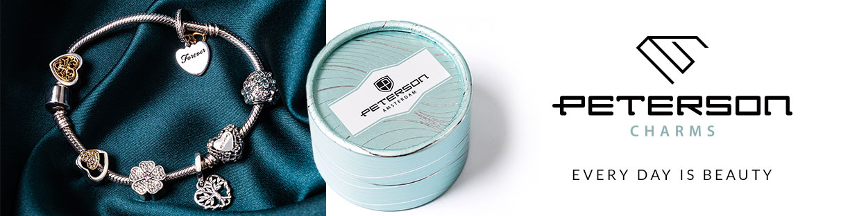 PETERSON CHARMS ZAWIESZKA SREBRO PRÓBA 925 SOWA BEADS KORALIK Materiał srebro