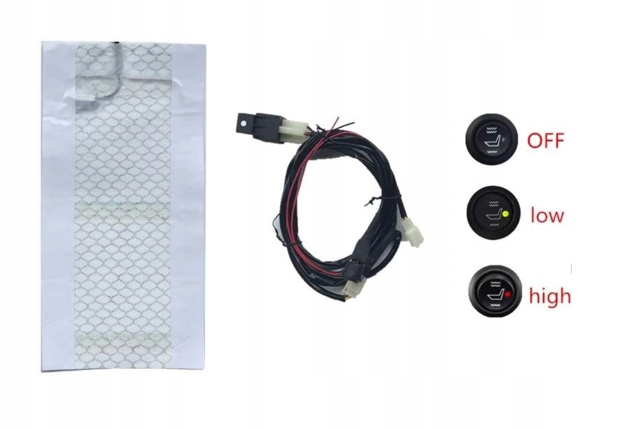 Univerzálne vyhrievané sedadlo pre štvorkolky, motocykle, skútre, 12 V