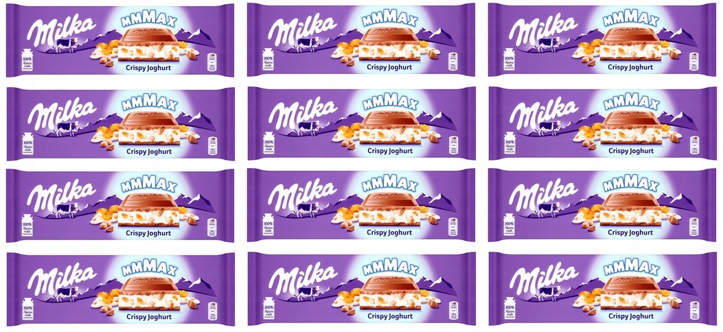 Levně 12x 300g Milka křupavý jogurt v čokoláda krabičce