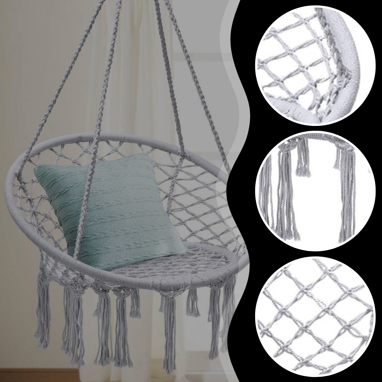 KRZESŁO BRAZYLIJSKIE FOTEL WISZĄCY DO OGRODU TARASU KOKON SIEDZISKO RATTAN Rodzaj krzesło brazylijskie