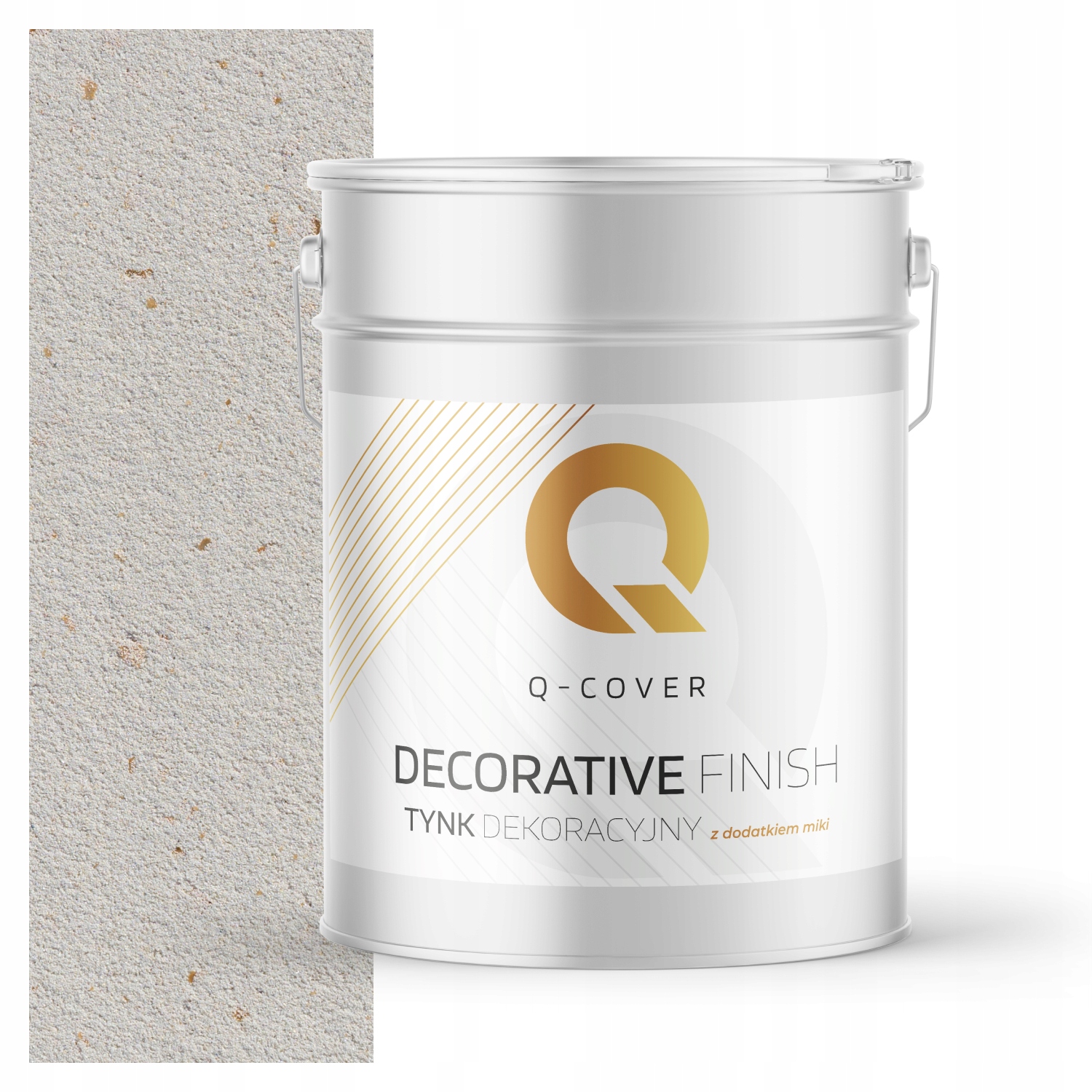 Dekorativní Omítka Barva Béžová Světlá Se Zlatou Mikou Miková D801 15kg Premium