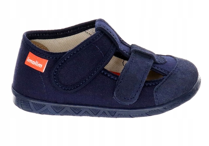 Milami kapcie ze skórzaną wkładką 118C-66 Blue r.34