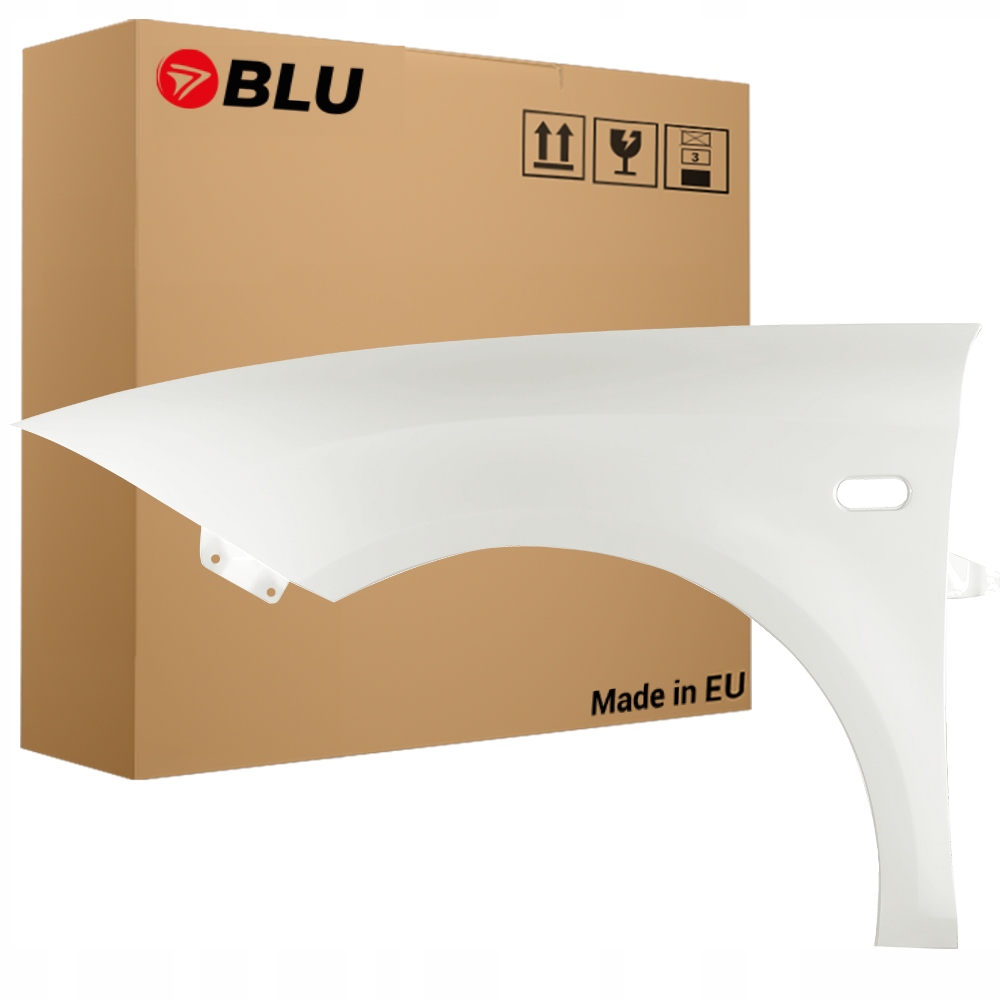 Blu Blatník Seat Leon II 2 1P1 LB9A levý bílý 05-12 přední CandyWeiss