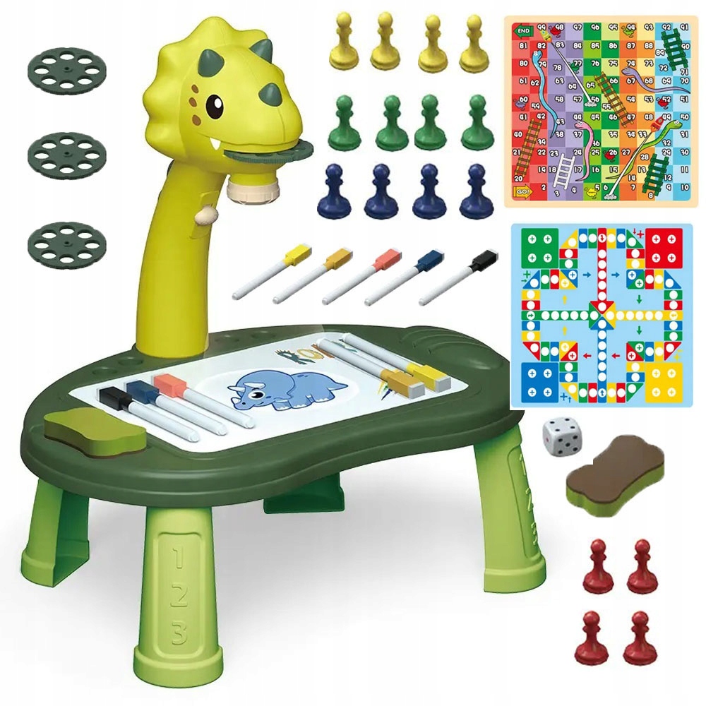 Projektor Rzutnik Do Nauki Rysowania +Gry Planszowe Prezent dla 3 4 5 Latka