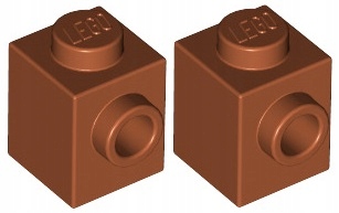 

Lego Klocek 1x1 Wypust C. Pomarańcz 87087/4666322