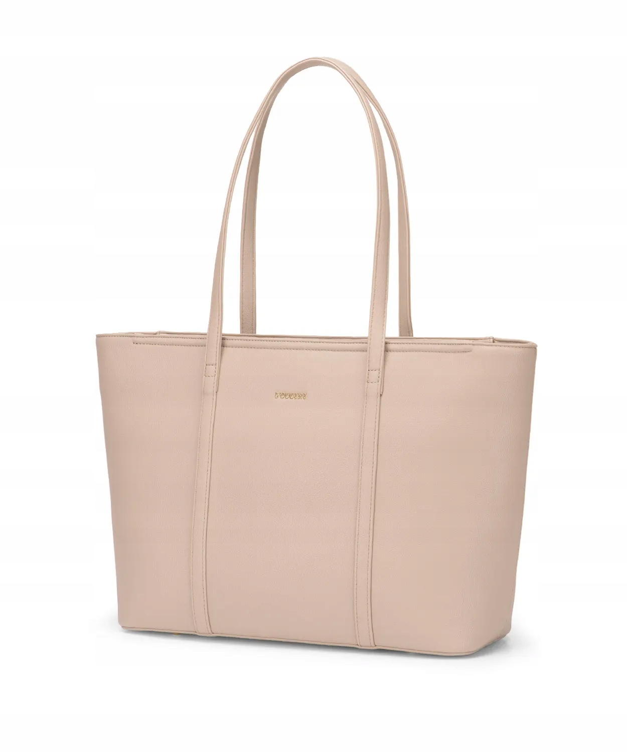 Toreba Damska Shopper Puccini Duża Mieści A4 Beżowa BK1241201D-6A