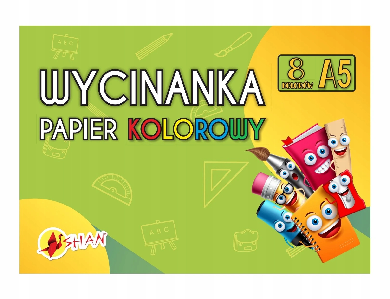 Papier Zeszyt do wycinanek A5 8 arkuszy Shan