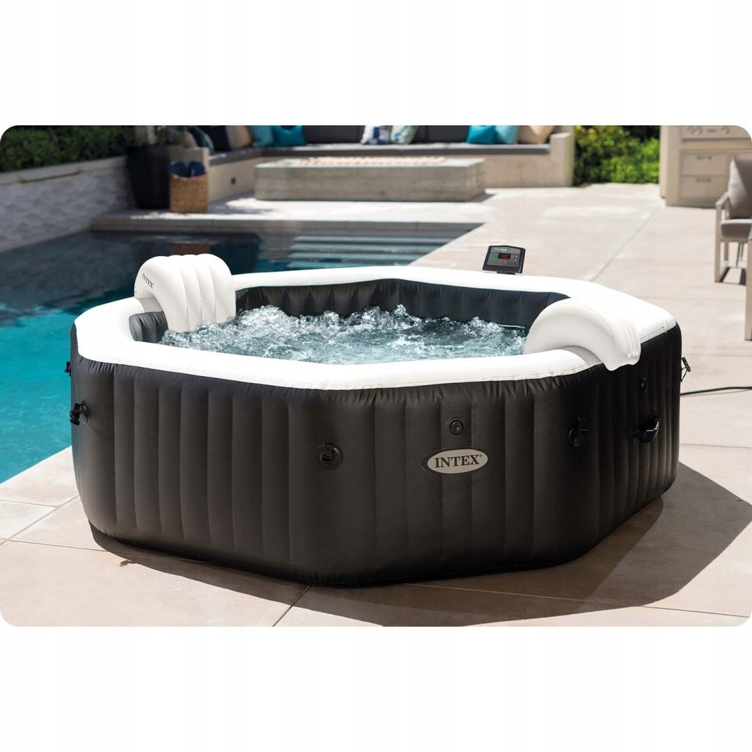Basen z Hydromasażem Intex 28462 PureSpa Jet&Bubble Deluxe 6 osób 2zagłówki