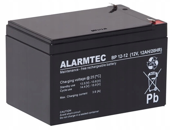 

Alarmtec BP12-12 12V 12AH Agm Bp 12-12 BP12 Vrla