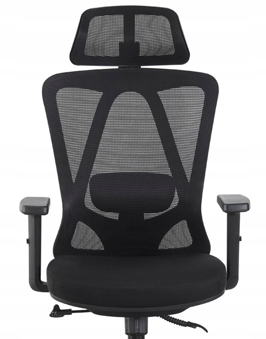 Kancelářská Otočná Židle Ergonomická Černá Horseking Síťovina MS016