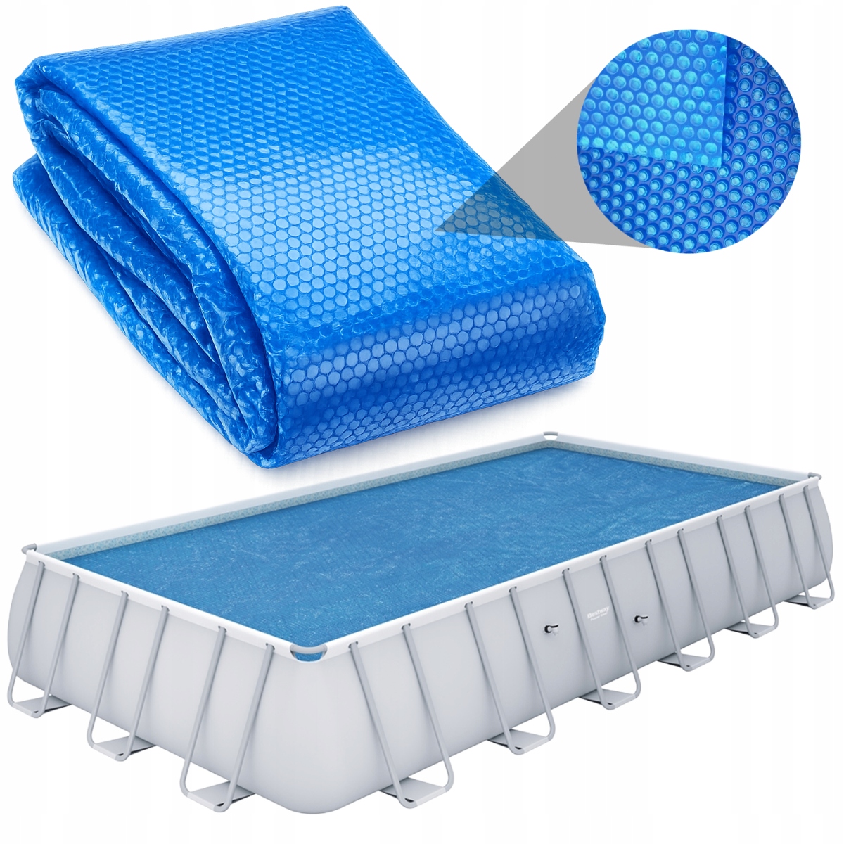 Hustá solárna krytina pre bazén Bestway Power Steel 671 x 366 cm
