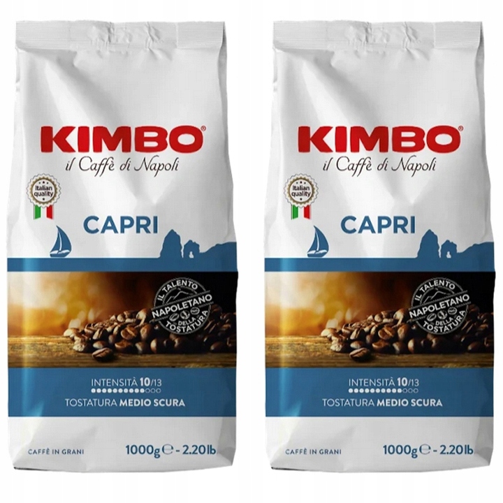 Kawa ziarnista Kimbo Caffe di Napoli Intensity 10/13 Capri 2x1kg
