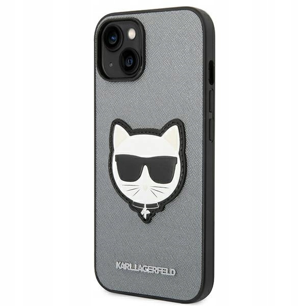 Karl Lagerfeld Pouzdro Hardcase Saffiano Choupette Head Patch Pro Iphone 14