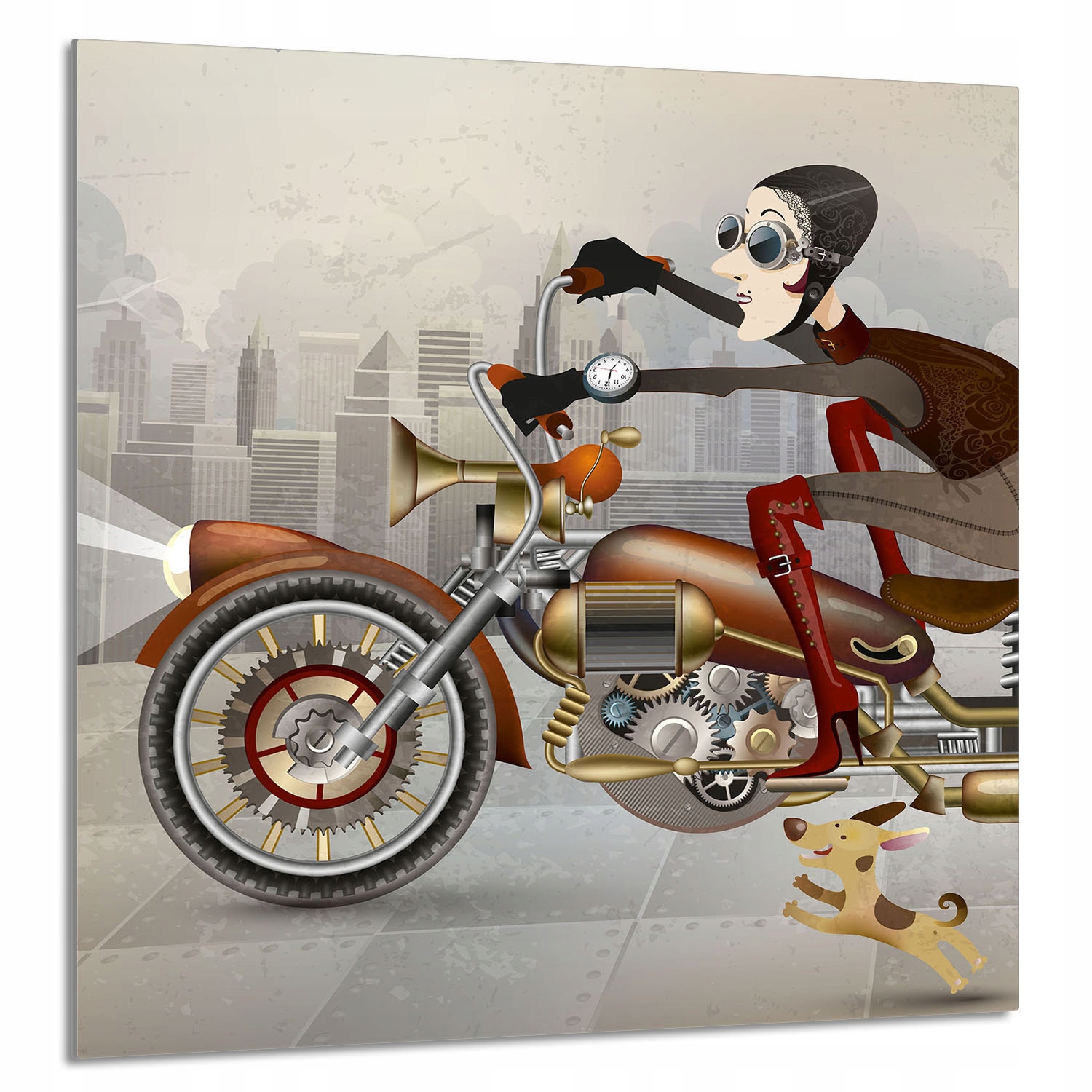 Skleněný Panel Do Kuchyně 60x65 Motocykl Tvrzené Sklo