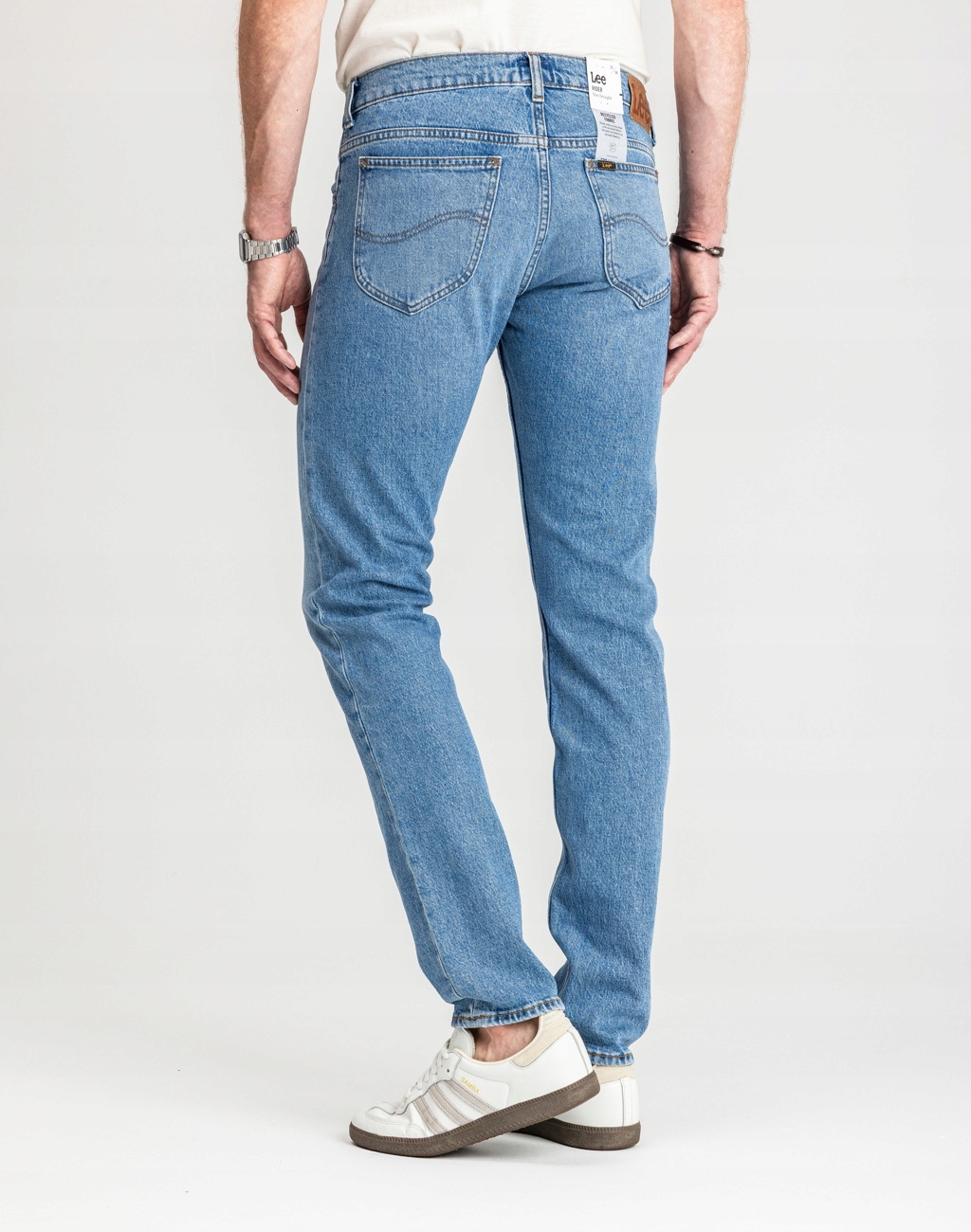 Spodnie Męskie Lee Rider Slim Fit Jeansy Zwężane Niebieskie W32 L32 Rozmiar 32/32