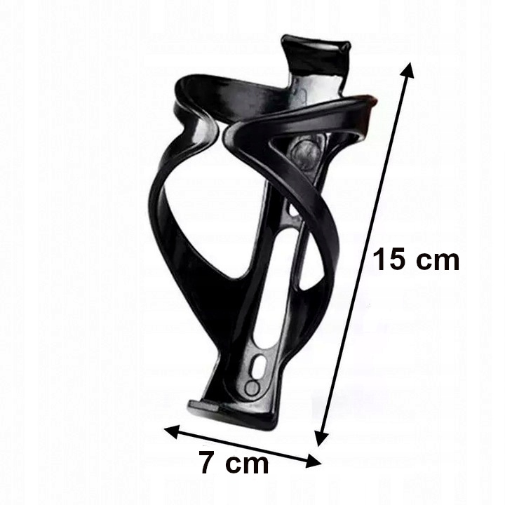 KOSZYK UCHWYT ROWEROWY NA BIDON BUTELKĘ ELASTYCZNY Kolor dominujący czarny