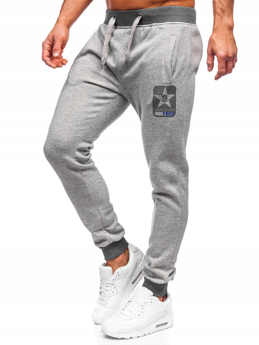 

Spodnie Męskie Dresowe Szare K10001 DENLEY_2XL