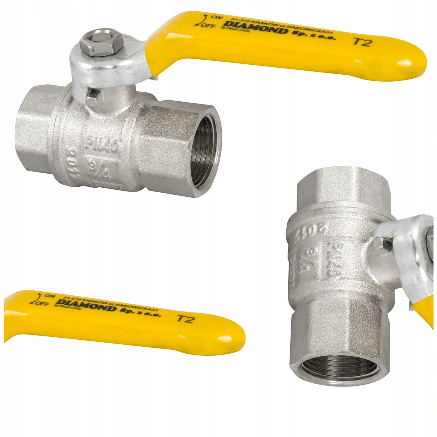 Guľový Ventil Pre Plynové Systémy 2" Mosadzný, Norma Uni, Certifikát