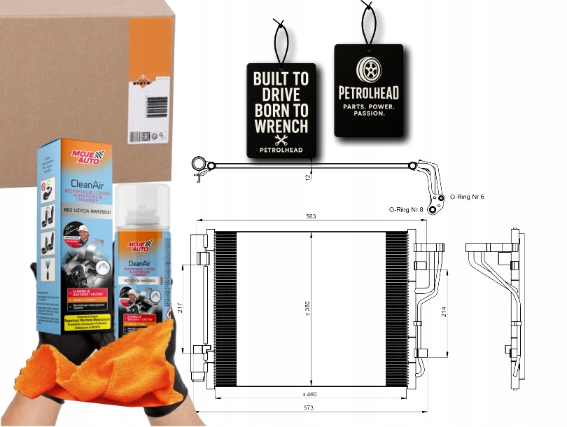 Kondenzátor Klimatizace Kia Ceed Crdi 06- Nrf #Petrolhead Pro+ Kit9