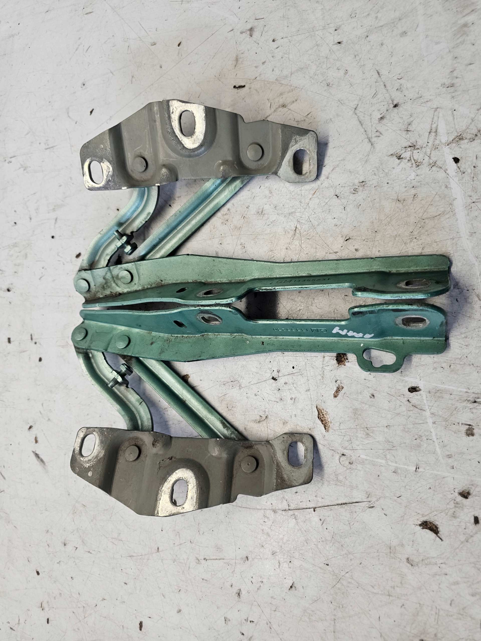 OPEL ADAM hinge bonnet hinges right left KOMPLET