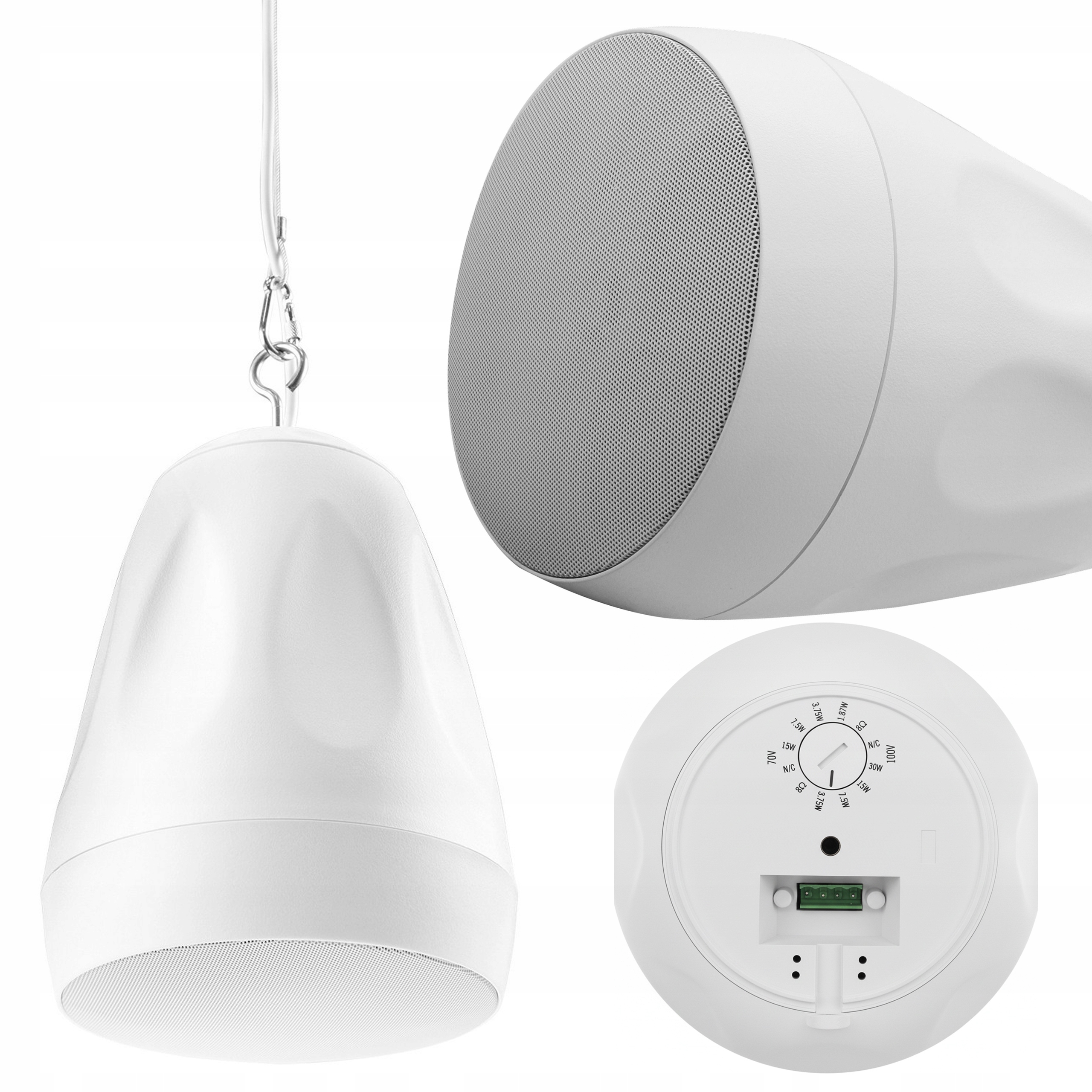 Závěsný stropní reproduktor Tonsil ZGSW45W Instalační 70/100V/8ohm 30W Bílý