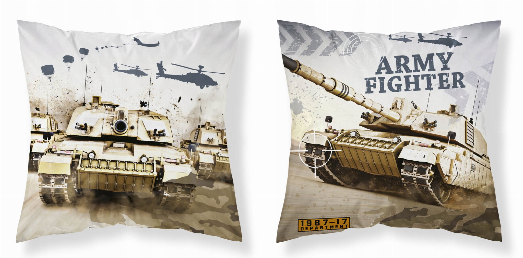 

Poszewka na jasiek 40x40 ozdobna czołg