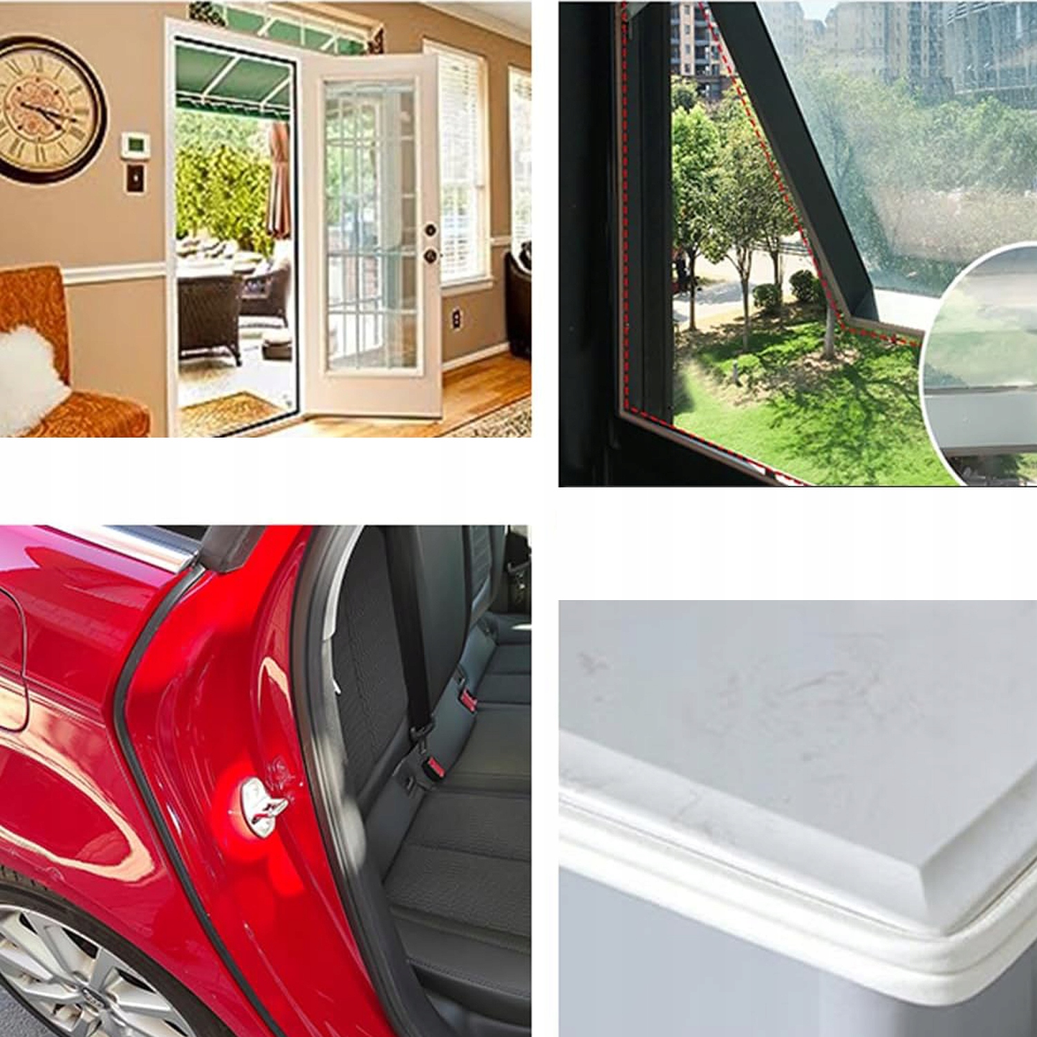 WYCISZAJĄCA USZCZELKA ANTYPRZECIĄG DO DRZWI WEJŚCIOWYCH SAMOPRZYLEPNA 10m Marka bez marki